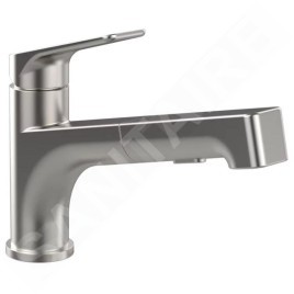 Villeroy & Boch Junis - Mitigeur d'évier avec douchette extractible, inox 928100LC