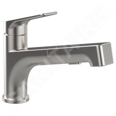 Villeroy & Boch Junis - Mitigeur d'évier avec douchette extractible, inox 928100LC