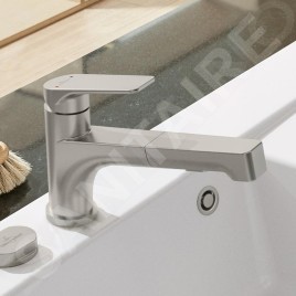 Villeroy & Boch Junis - Mitigeur d'évier avec douchette extractible, inox 928100LC