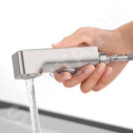 Villeroy & Boch Junis - Mitigeur d'évier avec douchette extractible, inox 928100LC