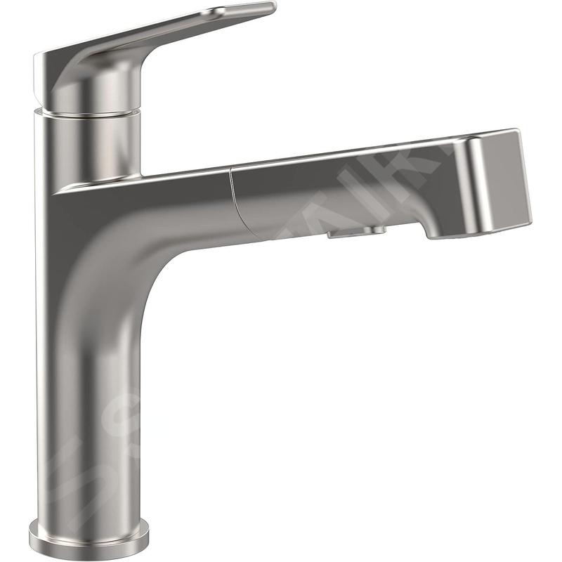 Villeroy & Boch Junis - Mitigeur d'évier avec douchette extractible, inox 928200LC