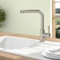 Villeroy & Boch Modern Steel - Mitigeur d'évier, inox 966811LC