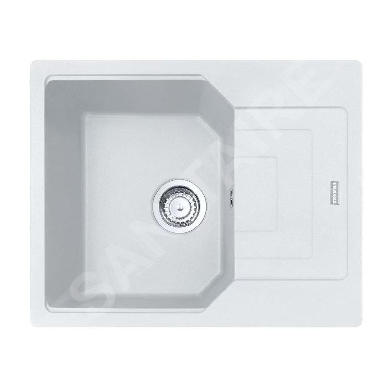 Franke Urban - Évier en fragranit UBG 611-62, 620x500 mm, blanc arctique 114.0700.095