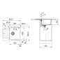Franke Urban - Évier en fragranit UBG 611-62, 620x500 mm, cachemire 114.0700.096 Franke Urban - Évier en fragranit UBG 611-62, 620x500 mm, cachemire 114.0700.096
