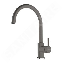 Franke Colonnes - Set de cuisine T125, évier en tectonite S2D 611-100 + robinet FC 6018.084, gris 143.0687.406
