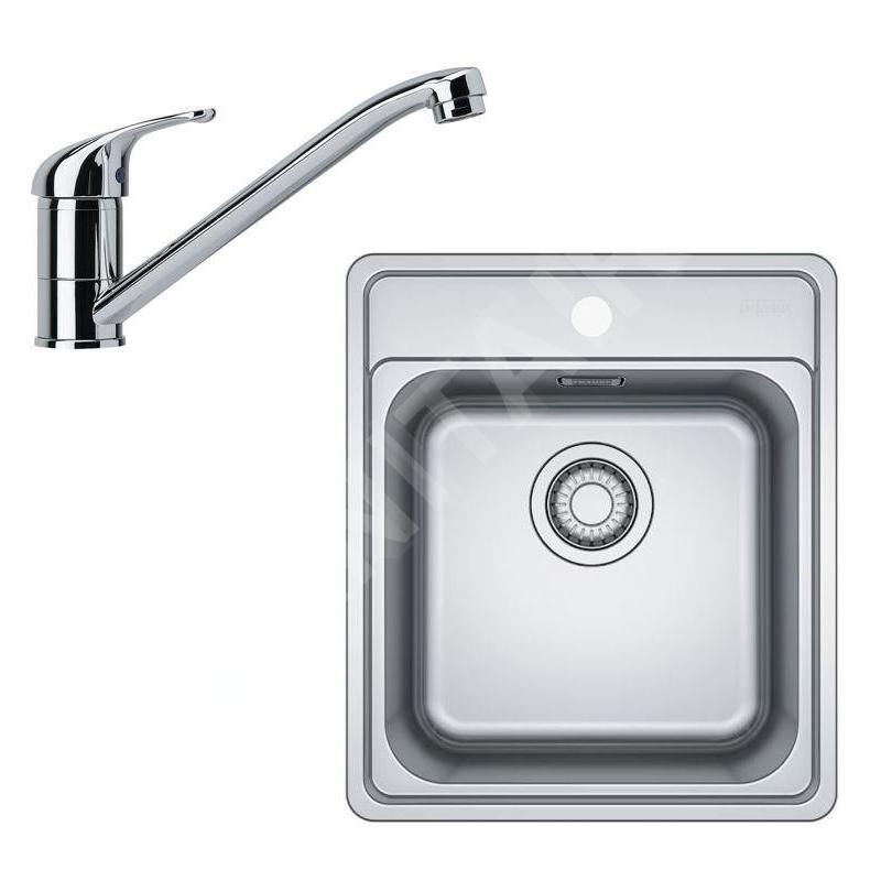 Franke Colonnes - Set de cuisine N88, évier en inox BCX 610-42 + robinet FB 250.031, chrome 101.0700.671 Franke Colonnes - Set de cuisine N88, évier en inox BCX 610-42 + robinet FB 250.031, chrome 101.0700.671
