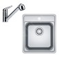 Franke Colonnes - Set de cuisine N89, évier en inox BCX 610-42 + robinet FC 9547.031, chrome 101.0700.672 Franke Colonnes - Set de cuisine N89, évier en inox BCX 610-42 + robinet FC 9547.031, chrome 101.0700.672
