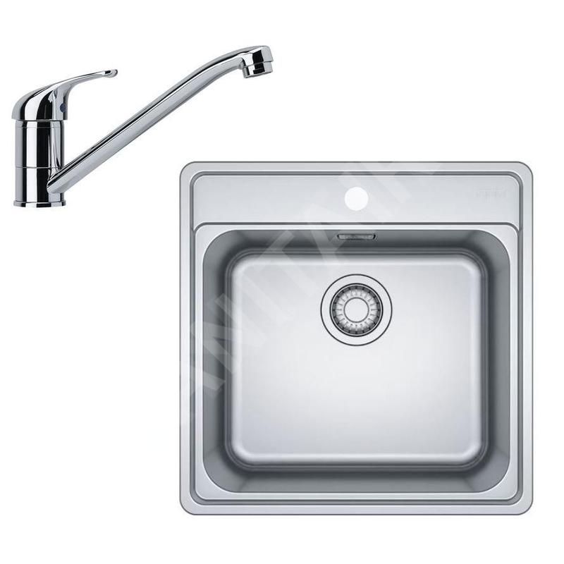 Franke Colonnes - Set de cuisine N90, évier en inox BCX 610-51 + robinet FB 250.031, chrome 101.0700.673 Franke Colonnes - Set de cuisine N90, évier en inox BCX 610-51 + robinet FB 250.031, chrome 101.0700.673