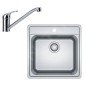 Franke Colonnes - Set de cuisine N90, évier en inox BCX 610-51 + robinet FB 250.031, chrome 101.0700.673 Franke Colonnes - Set de cuisine N90, évier en inox BCX 610-51 + robinet FB 250.031, chrome 101.0700.673