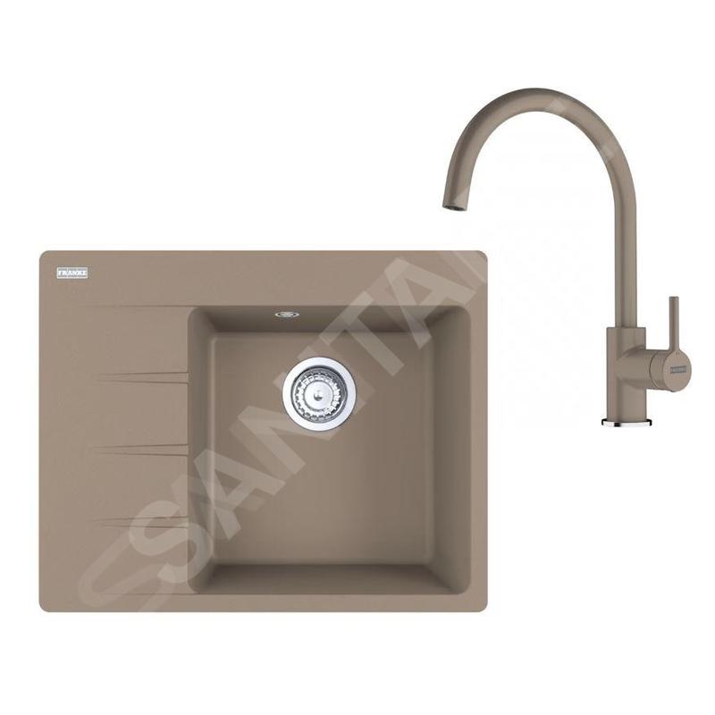 Franke Colonnes - Set de cuisine G269KA, évier en fragranit CNG 611-62 TL/7 + robinet FC 6018.424, cachemire 114.0700.665 Franke Colonnes - Set de cuisine G269KA, évier en fragranit CNG 611-62 TL/7 + robinet FC 6018.424, cachemire 114.0700.665