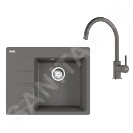 Franke Colonnes - Set de cuisine G269ŠK, évier en fragranit CNG 611-62 TL/7 + robinet  FC 6018.084, gris pierre 114.0700.668