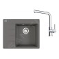 Franke Colonnes - Set de cuisine G248ŠK, évier en fragranit CNG 611-62 TL/7 + robinet FS 3230.031, gris pierre / chrome Franke Colonnes - Set de cuisine G248ŠK, évier en fragranit CNG 611-62 TL/7 + robinet FS 3230.031, gris pierre / chrome