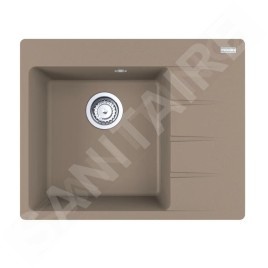 Franke Colonnes - Set de cuisine G249KA, évier en fragranit CNG 611-62 TL/2 + robinet FS 3230.031, cachemire / chrome