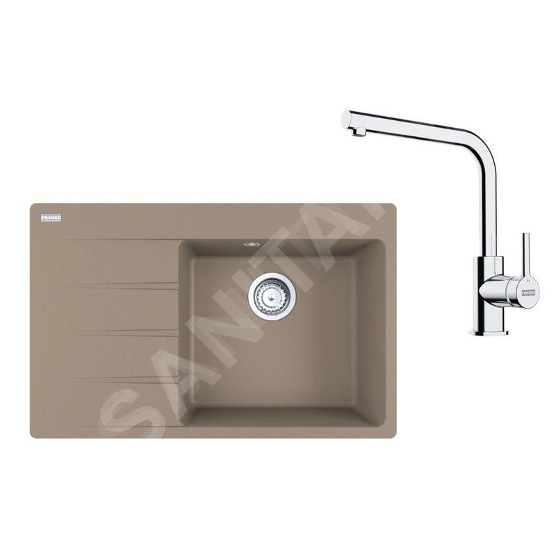 Franke Colonnes - Set de cuisine G250KA, évier en fragranit CNG 611-78 TL/7 + robinet FS 3230.031, cachemire / chrome Franke Colonnes - Set de cuisine G250KA, évier en fragranit CNG 611-78 TL/7 + robinet FS 3230.031, cachemire / chrome