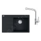 Franke Colonnes - Set de cuisine G250MČ, évier en fragranit CNG 611-78 TL/7 + robinet FS 3230.031, noir mat / chrome Franke Colonnes - Set de cuisine G250MČ, évier en fragranit CNG 611-78 TL/7 + robinet FS 3230.031, noir mat / chrome