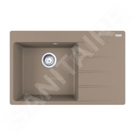 Franke Colonnes - Set de cuisine G251KA, évier en fragranit CNG 611-78 TL/2 + robinet FS 3230.031, cachemire / chrome
