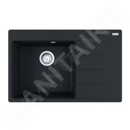 Franke Colonnes - Set de cuisine G251MČ, évier en fragranit CNG 611-78 TL/2  + robinet  FS 3230.031, noir mat / chrome