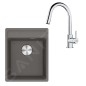 Franke Colonnes - Set de cuisine G252ŠK, évier en fragranit MRG 610-37 RTL, pierre grise + robinet FS 3229.031, gris pierre / Franke Colonnes - Set de cuisine G252ŠK, évier en fragranit MRG 610-37 RTL, pierre grise + robinet FS 3229.031, gris pierre /