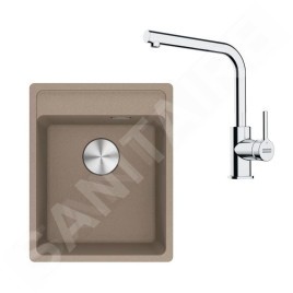 Franke Colonnes - Set de cuisine G253KA, évier en fragranit MRG 610-37 RTL  + robinet FS 3230.031, cachemire / chrome