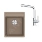 Franke Colonnes - Set de cuisine G253KA, évier en fragranit MRG 610-37 RTL + robinet FS 3230.031, cachemire / chrome Franke Colonnes - Set de cuisine G253KA, évier en fragranit MRG 610-37 RTL + robinet FS 3230.031, cachemire / chrome
