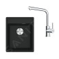 Franke Colonnes - Set de cuisine G253MČ, évier en fragranit MRG 610-37 RTL + robinet FS 3230.031, noir mat / chrome 114.0700.697 Franke Colonnes - Set de cuisine G253MČ, évier en fragranit MRG 610-37 RTL + robinet FS 3230.031, noir mat / chrome 114.0700.697