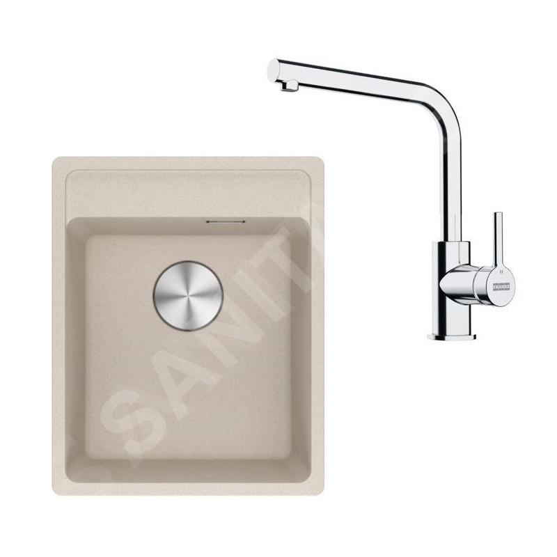 Franke Colonnes - Set de cuisine G253SA, évier en fragranit MGG 610-37 RTL + robinet FS 3230.031, sahara/chrome 114.0700.699 Franke Colonnes - Set de cuisine G253SA, évier en fragranit MGG 610-37 RTL + robinet FS 3230.031, sahara/chrome 114.0700.699