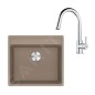 Franke Colonnes - Set de cuisine G254KA, évier en fragranit MRG 610-52 RTL + robinet FS 3229.031, cachemire / chrome Franke Colonnes - Set de cuisine G254KA, évier en fragranit MRG 610-52 RTL + robinet FS 3229.031, cachemire / chrome