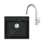 Franke Colonnes - Set de cuisine G254MČ, évier en fragranit MRG 610-52 RTL + robinet FS 3229.031, noir mat / chrome 114.0700.702 Franke Colonnes - Set de cuisine G254MČ, évier en fragranit MRG 610-52 RTL + robinet FS 3229.031, noir mat / chrome 114.0700.702