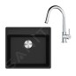Franke Colonnes - Set de cuisine G254O, évier en fragranit MRG 610-52 + robinet  FS 3229.031, onyx / chrome 114.0700.703