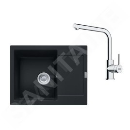 Franke Colonnes - Set de cuisine G257O, évier en fragranit MRG 611-62 + robinet FS 3230.031, onyx/chrome 114.0700.715