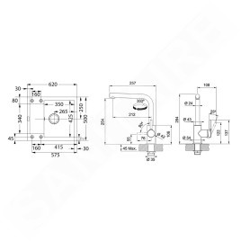 Franke Colonnes - Set de cuisine G257O, évier en fragranit MRG 611-62 + robinet FS 3230.031, onyx/chrome 114.0700.715