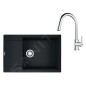 Franke Colonnes - Set de cuisine G260MČ, évier en fragranit MRG 611-78 BB + robinet FS 3229.031, noir mat/ chrome 114.0700.723 Franke Colonnes - Set de cuisine G260MČ, évier en fragranit MRG 611-78 BB + robinet FS 3229.031, noir mat/ chrome 114.0700.723