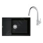 Franke Colonnes - Set de cuisine G260O, évier en fragranit MRG 611-78 BB + robinet FS 3229.031, onyx/chrome 114.0700.724 Franke Colonnes - Set de cuisine G260O, évier en fragranit MRG 611-78 BB + robinet FS 3229.031, onyx/chrome 114.0700.724