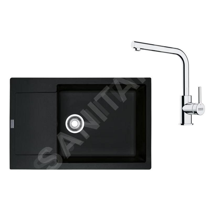 Franke Colonnes - Set de cuisine G261O, évier en fragranit MRG 611-78 BB + robinet FS 3230.031, onyx/chrome 114.0700.727 Franke Colonnes - Set de cuisine G261O, évier en fragranit MRG 611-78 BB + robinet FS 3230.031, onyx/chrome 114.0700.727