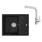 Franke Colonnes - Set de cuisine G262MČ, évier en fragranit BFG 611-62 + robinet FS 3230.031, noir mat / chrome 114.0700.730 Franke Colonnes - Set de cuisine G262MČ, évier en fragranit BFG 611-62 + robinet FS 3230.031, noir mat / chrome 114.0700.730