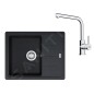 Franke Colonnes - Set de cuisine G262O, évier en fragranit BFG 611-62, onyx + robinet FS 3230.031, onyx/chrome 114.0700.731 Franke Colonnes - Set de cuisine G262O, évier en fragranit BFG 611-62, onyx + robinet FS 3230.031, onyx/chrome 114.0700.731