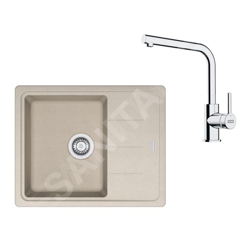 Franke Colonnes - Set de cuisine G262SA, évier en fragranit BFG 611-62 + robinet FS 3230.031, sahara/chrome 114.0700.732 Franke Colonnes - Set de cuisine G262SA, évier en fragranit BFG 611-62 + robinet FS 3230.031, sahara/chrome 114.0700.732