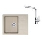 Franke Colonnes - Set de cuisine G262SA, évier en fragranit BFG 611-62 + robinet FS 3230.031, sahara/chrome 114.0700.732 Franke Colonnes - Set de cuisine G262SA, évier en fragranit BFG 611-62 + robinet FS 3230.031, sahara/chrome 114.0700.732