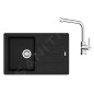 Franke Colonnes - Set de cuisine G263MČ, évier en fragranit BFG 611-78 + robinet FS 3230.031, noir mat/chrome 114.0700.735 Franke Colonnes - Set de cuisine G263MČ, évier en fragranit BFG 611-78 + robinet FS 3230.031, noir mat/chrome 114.0700.735