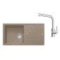 Franke Colonnes - Ensemble G264KA, évier en fragranit BFG 611 et robinet FS 3230.031, cachemire / chrome 114.0700.739 Franke Colonnes - Ensemble G264KA, évier en fragranit BFG 611 et robinet FS 3230.031, cachemire / chrome 114.0700.739
