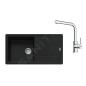 Franke Colonnes - Set de cuisine G264MČ, évier en fragranit BFG 611 + robinet FS 3230.031, noir mat / chrome 114.0700.740 Franke Colonnes - Set de cuisine G264MČ, évier en fragranit BFG 611 + robinet FS 3230.031, noir mat / chrome 114.0700.740