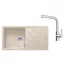 Franke Colonnes - Set de cuisine G264SA, évier en fragranit BFG 611 + robinet FS 3230.031, sahara / chrome 114.0700.742