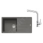 Franke Colonnes - Set de cuisine G264ŠK, évier en fragranit BFG 611 + robinet FS 3230.031, gris pierre / chrome 114.0700.743 Franke Colonnes - Set de cuisine G264ŠK, évier en fragranit BFG 611 + robinet FS 3230.031, gris pierre / chrome 114.0700.743