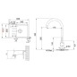 Franke Colonnes - Set de cuisine G265O, évier en fragranit BSG 611-62 + robinet FP 9000.031, gris pierre / chrome 114.0700.747