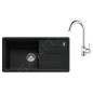 Franke Colonnes - Set de cuisine G267MČ, évier en fragranit BSG 611-78/39 + robinet FP 9000.031, noir mat / chrome 114.0700.754 Franke Colonnes - Set de cuisine G267MČ, évier en fragranit BSG 611-78/39 + robinet FP 9000.031, noir mat / chrome 114.0700.754