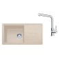 Franke Colonnes - Set de cuisine G268SA, évier en fragranit BSG 611-78/39 + robinet FC 3230.031, sahara/chrome 114.0700.760 Franke Colonnes - Set de cuisine G268SA, évier en fragranit BSG 611-78/39 + robinet FC 3230.031, sahara/chrome 114.0700.760