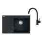 Franke Colonnes - Set de cuisine G271MČ, évier en fragranit CNG 611-78 TL/7 + robinet FC 6018.901, noir mat 114.0700.774 Franke Colonnes - Set de cuisine G271MČ, évier en fragranit CNG 611-78 TL/7 + robinet FC 6018.901, noir mat 114.0700.774