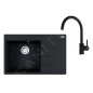 Franke Colonnes - Set de cuisine G272O, évier en fragranit CNG 611-78 TL/2 + robinet FC 6018.071, onyx 114.0700.779 Franke Colonnes - Set de cuisine G272O, évier en fragranit CNG 611-78 TL/2 + robinet FC 6018.071, onyx 114.0700.779