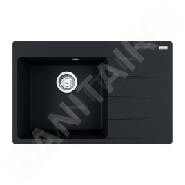 Franke Colonnes - Set de cuisine G272O, évier en fragranit CNG 611-78 TL/2  + robinet FC 6018.071, onyx 114.0700.779