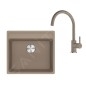 Franke Colonnes - Set de cuisine G274KA, évier en fragranit MRG 610-52 RTL + robinet FN 6018.424, cachemire 114.0700.786 Franke Colonnes - Set de cuisine G274KA, évier en fragranit MRG 610-52 RTL + robinet FN 6018.424, cachemire 114.0700.786